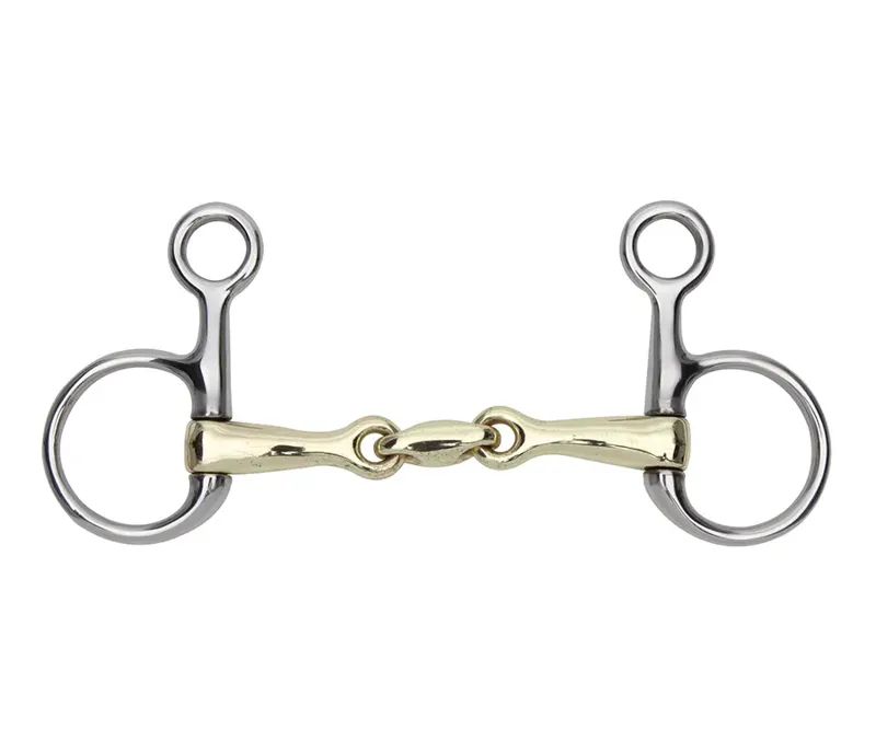 Shires Hanging Cheek bit With Lozenge in BRASS