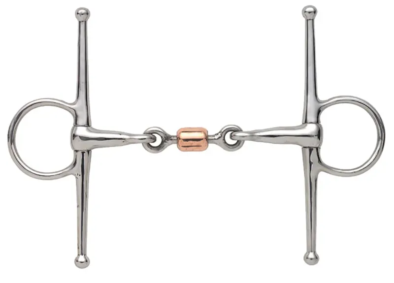 Shires Full Cheek Snaffle with Copper Peanut in S/STEEL