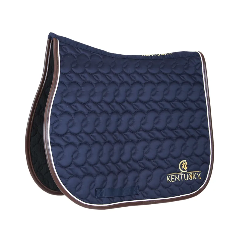Kentucky Saddle Pad Navy-White-Brown