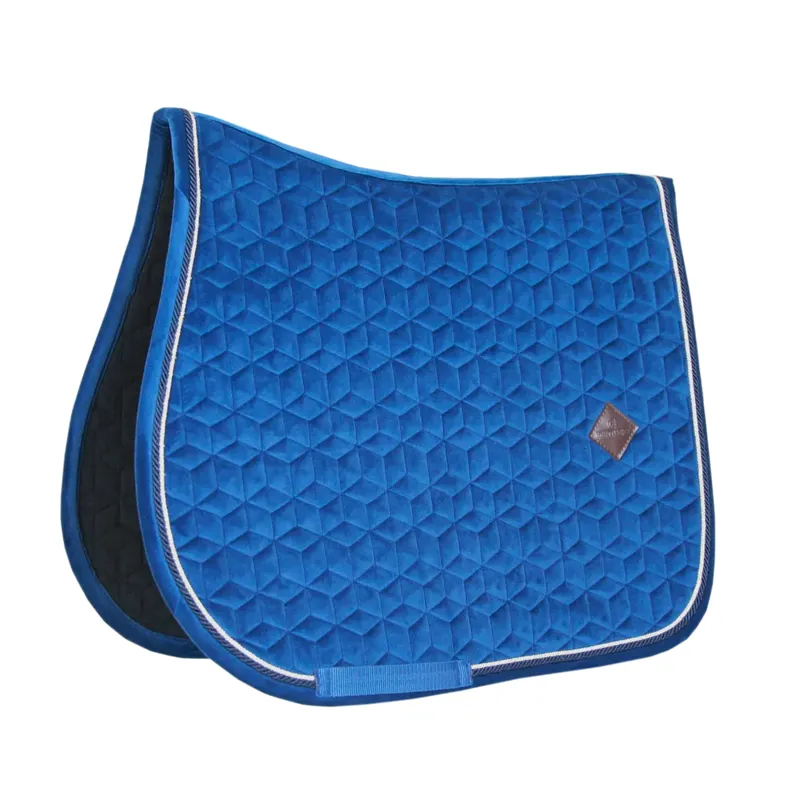 Kentucky Saddle Pad Basic Velvet Jumping Navy-1