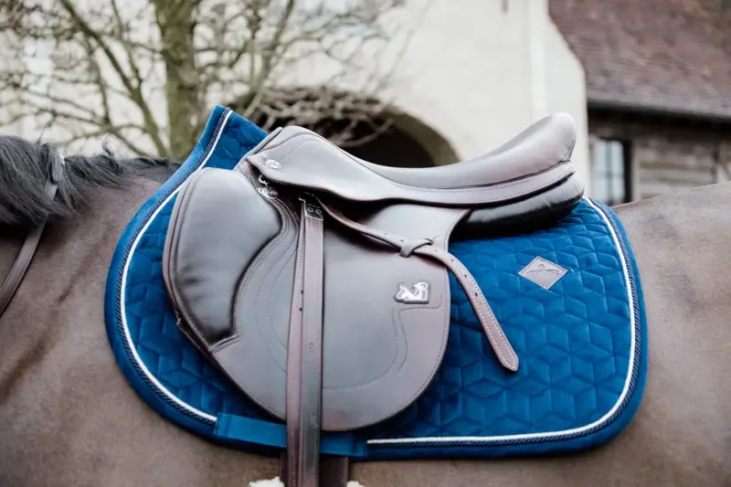 Kentucky Saddle Pad Basic Velvet Jumping Navy