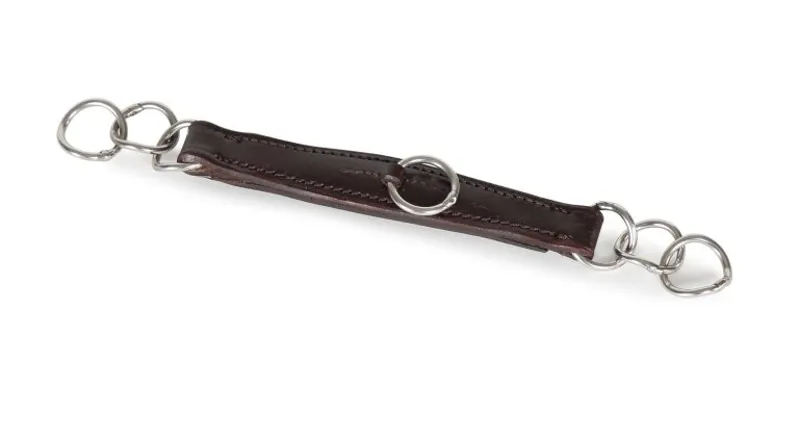 Velociti GARA Leather Curb Chain in HAVANA