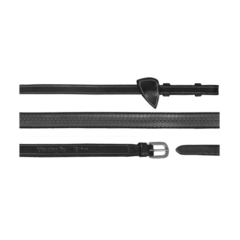 Dy'On 5/8 Rubber Reins Black