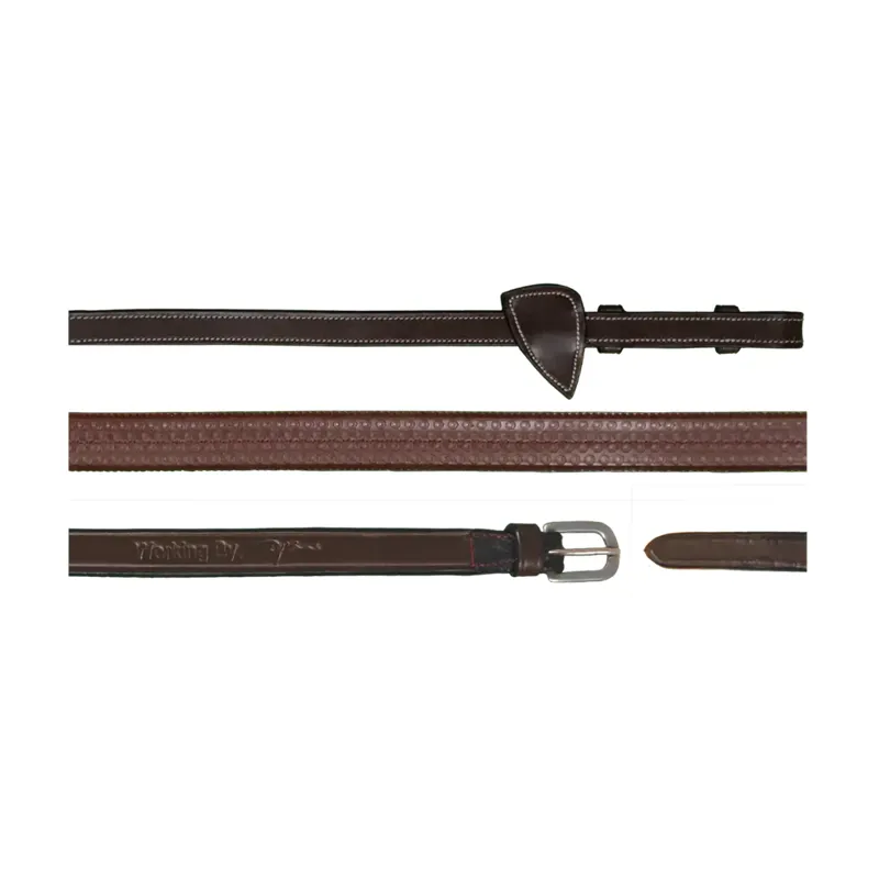 Dy'On 5/8 Rubber Reins Brown