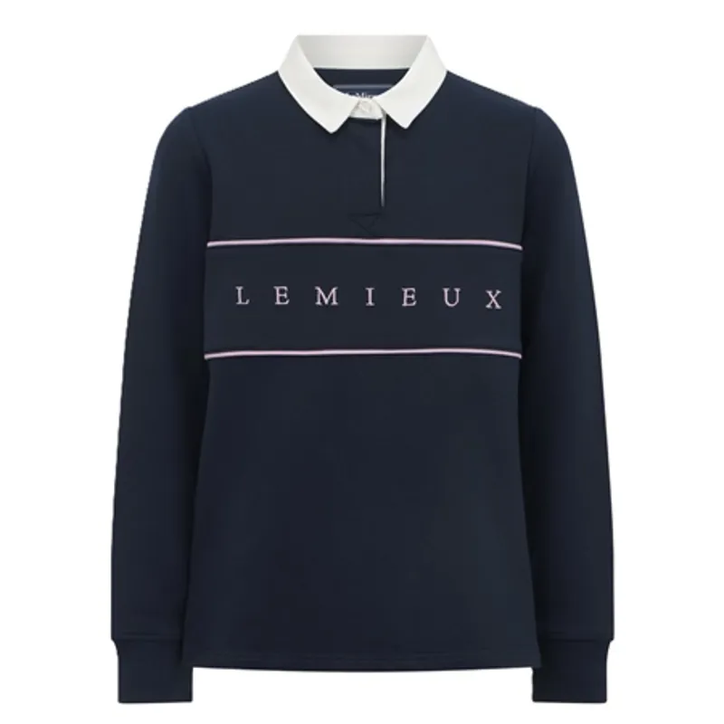 LeMieux Young Rider Riley Rugby Shirt Navy-1