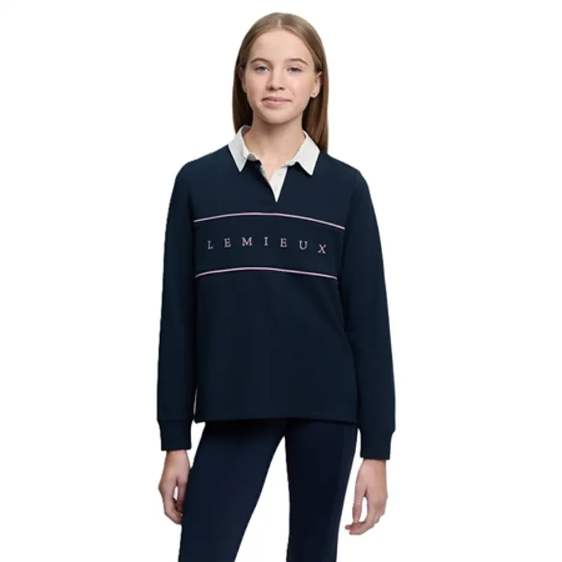 LeMieux Young Rider Riley Rugby Shirt Navy