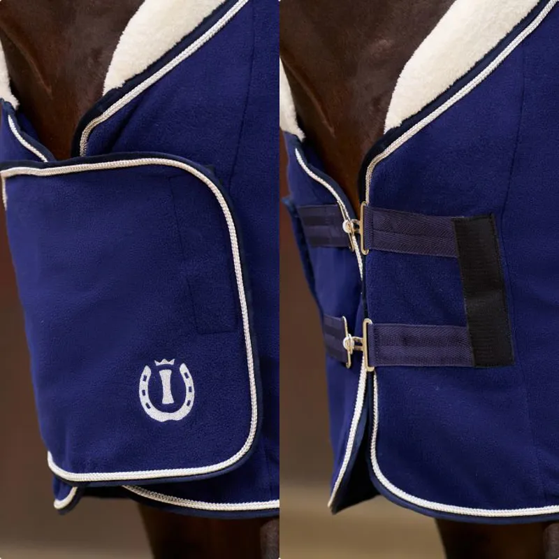 IRH Essential Fleece Blanket Navy-1