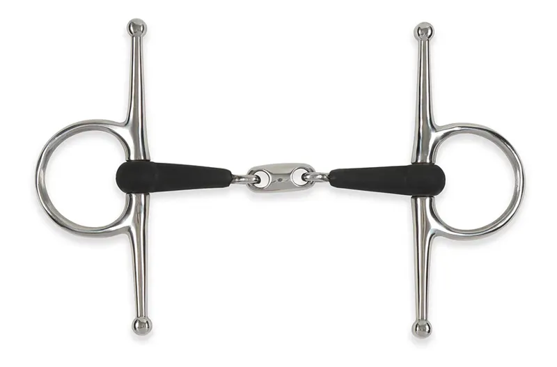 Shires Equikind+ Peanut Link Full Cheek in STEEL