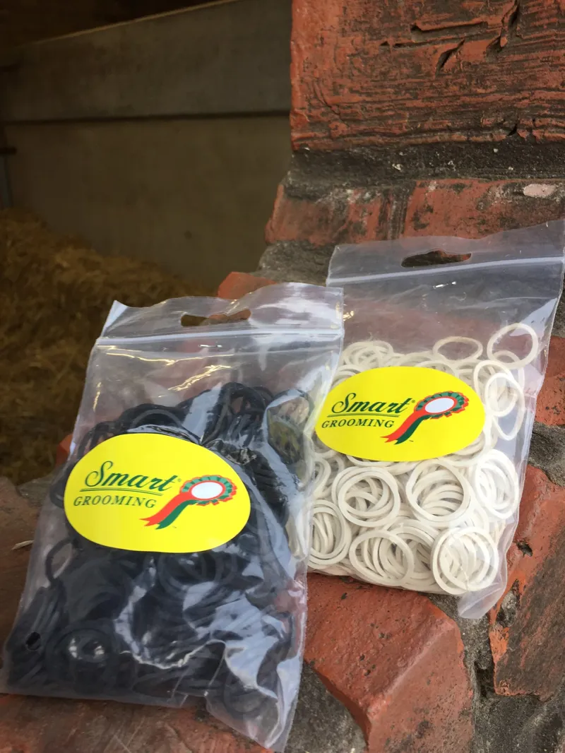 Smart Grooming Rubber Plaiting Bands - Brown