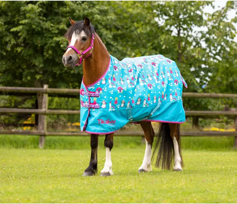 Tikaboo Lite Turnout Rug in Princess Unicorn