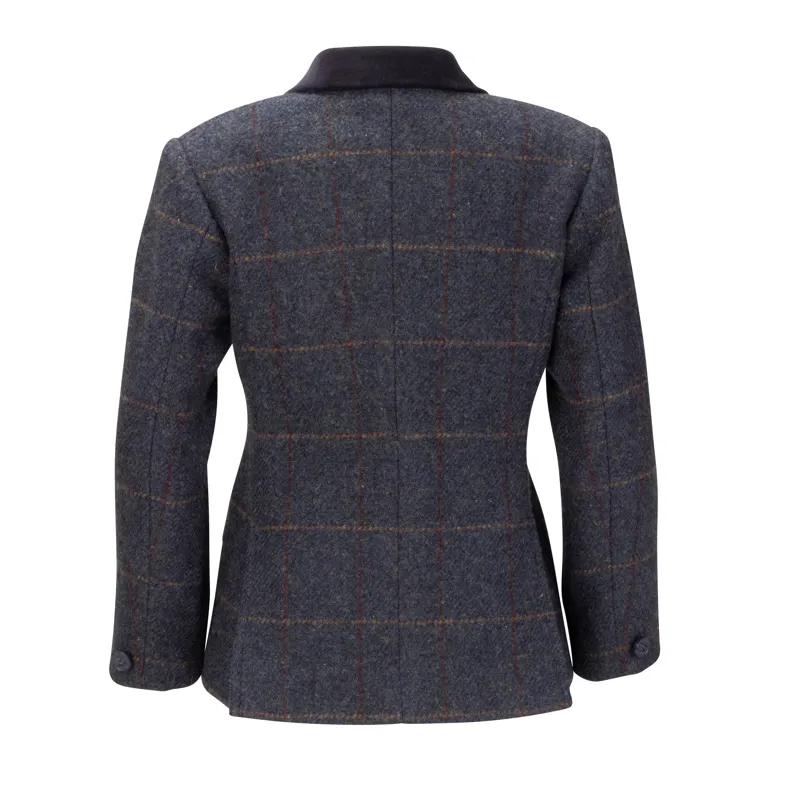 Aubrion Kid's Saratoga Jacket in Navy/Natural Check-1