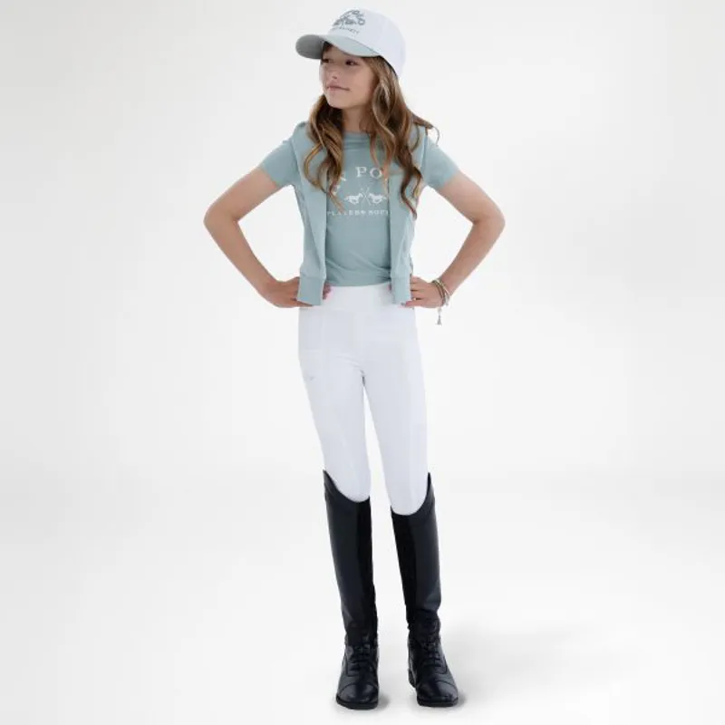 HV Polo Lotte Kids Riding Tights White
