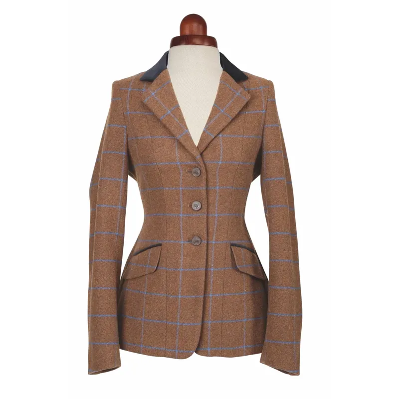 Aubrion Saratoga Kid's Tweed Jacket Tweed Brown Check 