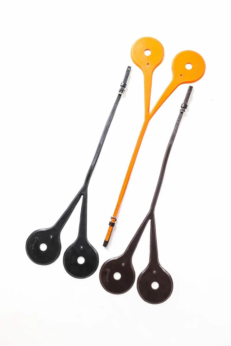 Breeze Up Australian Noseband Orange Rubber