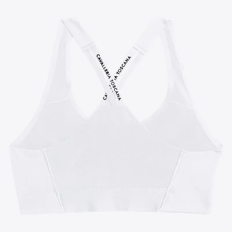 Cavalleria Toscana Womens Sports Bra White-1