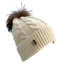 Breeze Up GC Knit Hat Detachable Pom Cream