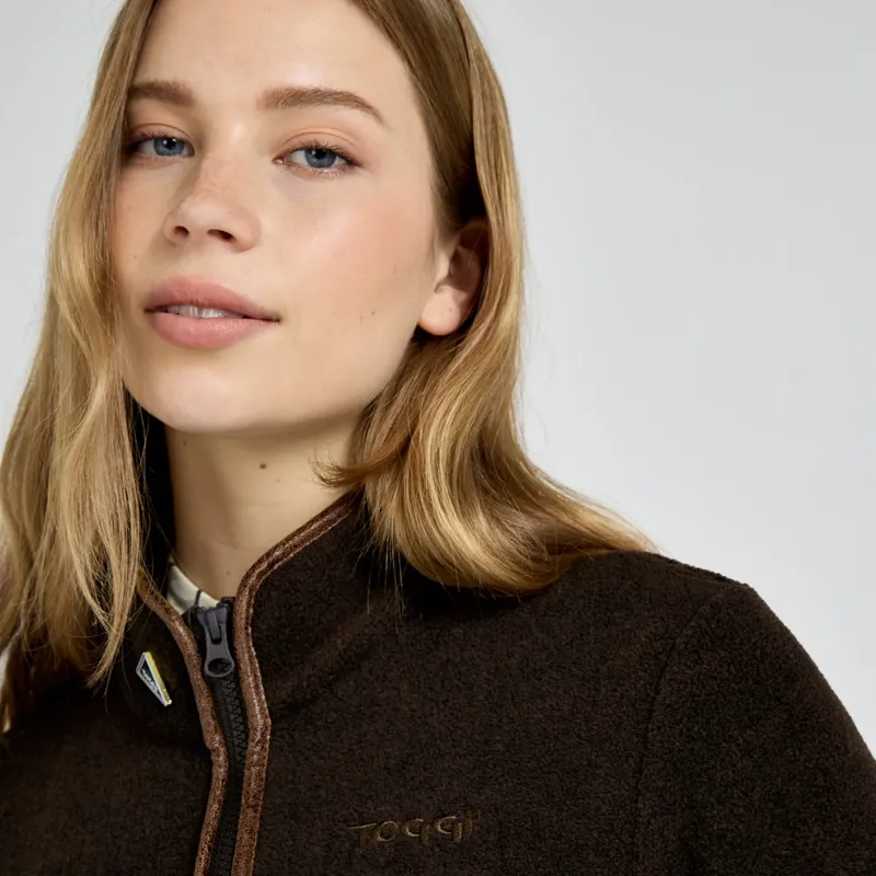 Britannia Fleece Jacket Olive Brown-2