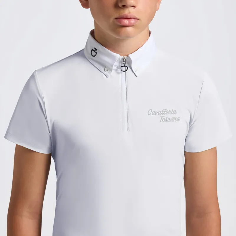 Cavalleria Toscana Boys Competition Shirt White-1