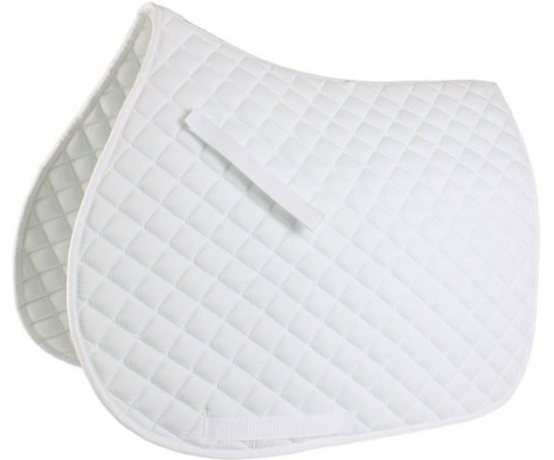 Celtic Equine Saddle Pad Quilted GP White