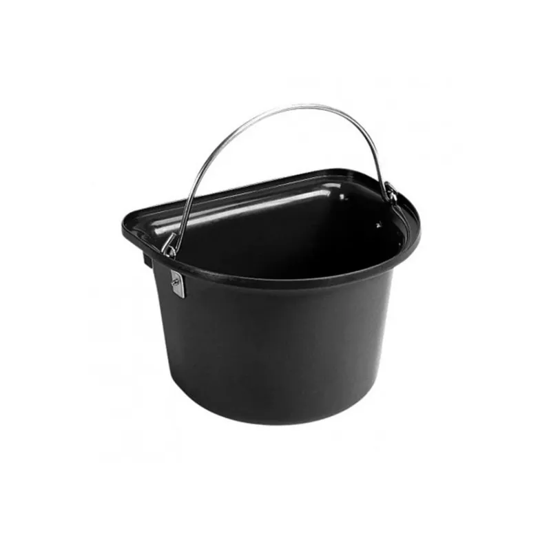 Stubbs 15L Flat Back Bucket Black