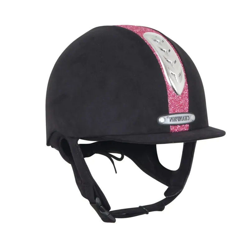 Champion Junior X-Air Dazzle Plus Riding Hat Black/Pink