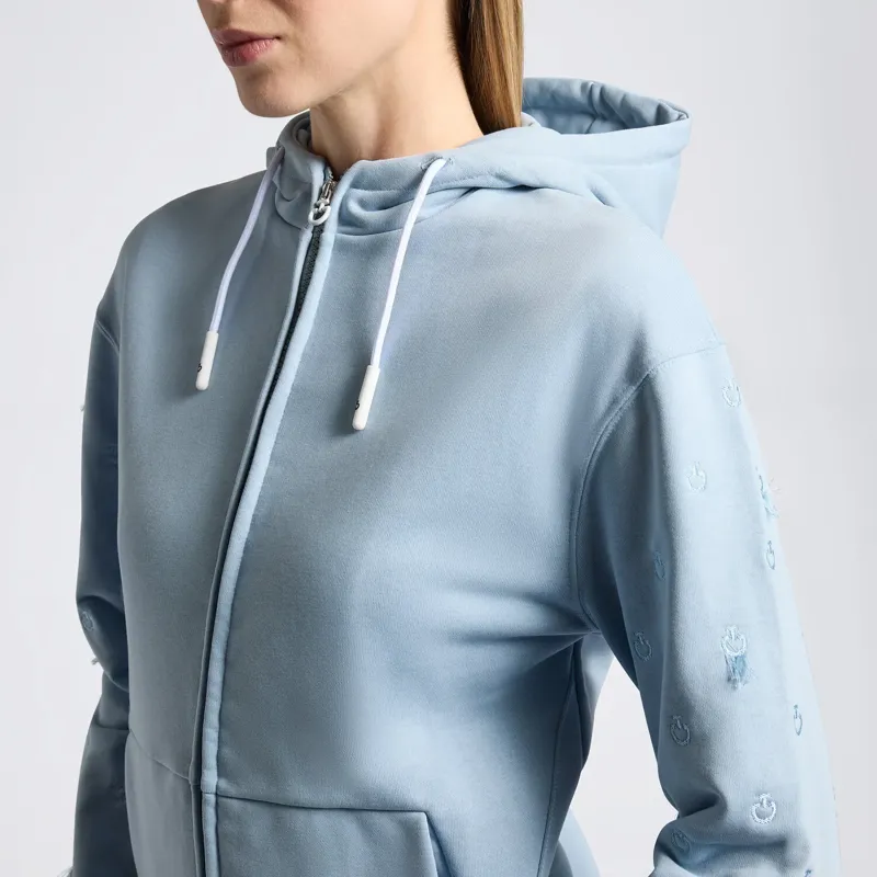 Cavalleria Toscana Womens Hoodie Blue Fog-1