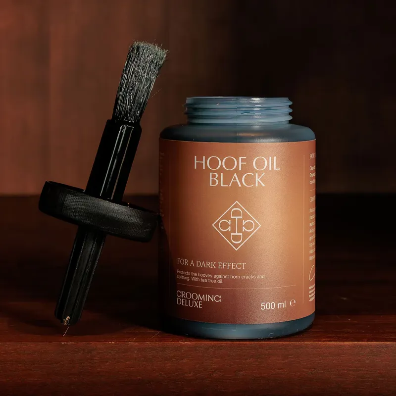 Grooming Deuxe Hoof Oil Shine Black 500ml-1