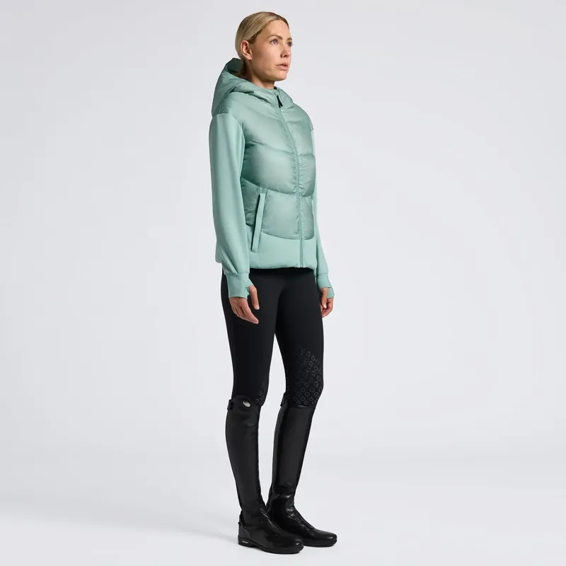 Cavalleria Toscana Womens Puffer Jacket Light Teal Green