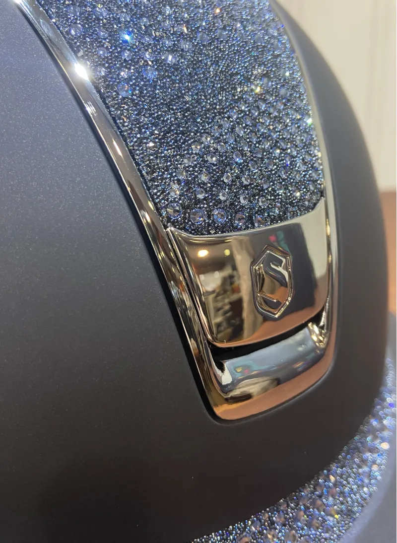 V2 Miss Shield Crystal Intarsia Summer Nights Top and Band Blue Medium-1