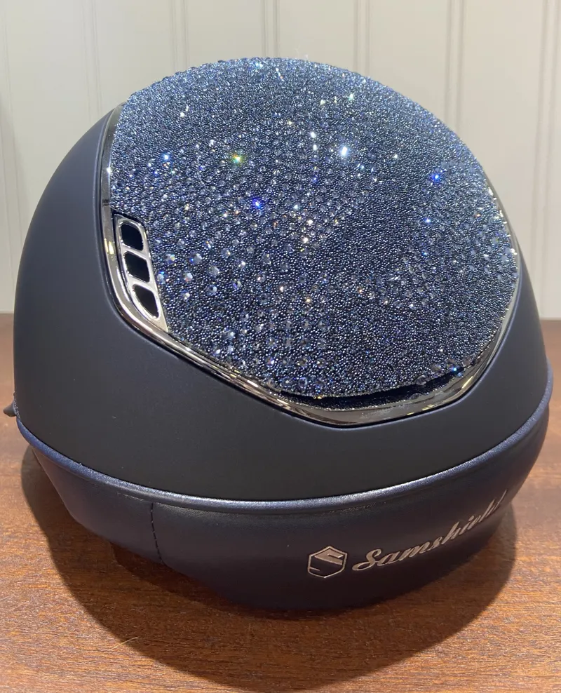 V2 Miss Shield Crystal Intarsia Summer Nights Top and Band Blue Medium-2