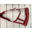 Shires Adjustable Nylon Fleece Headcollar Red