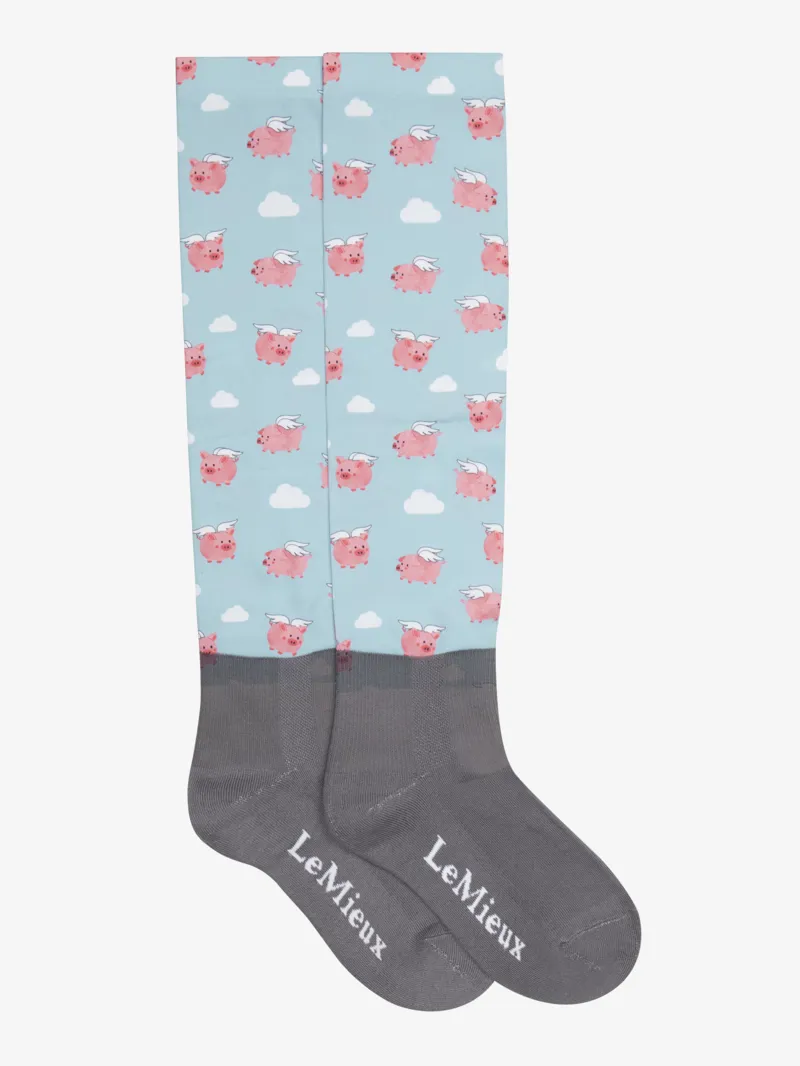 Le Mieux Footsie Socks Flying Pigs-1