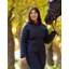 Le Mieux Rose Hooded Puffer Jacket Navy