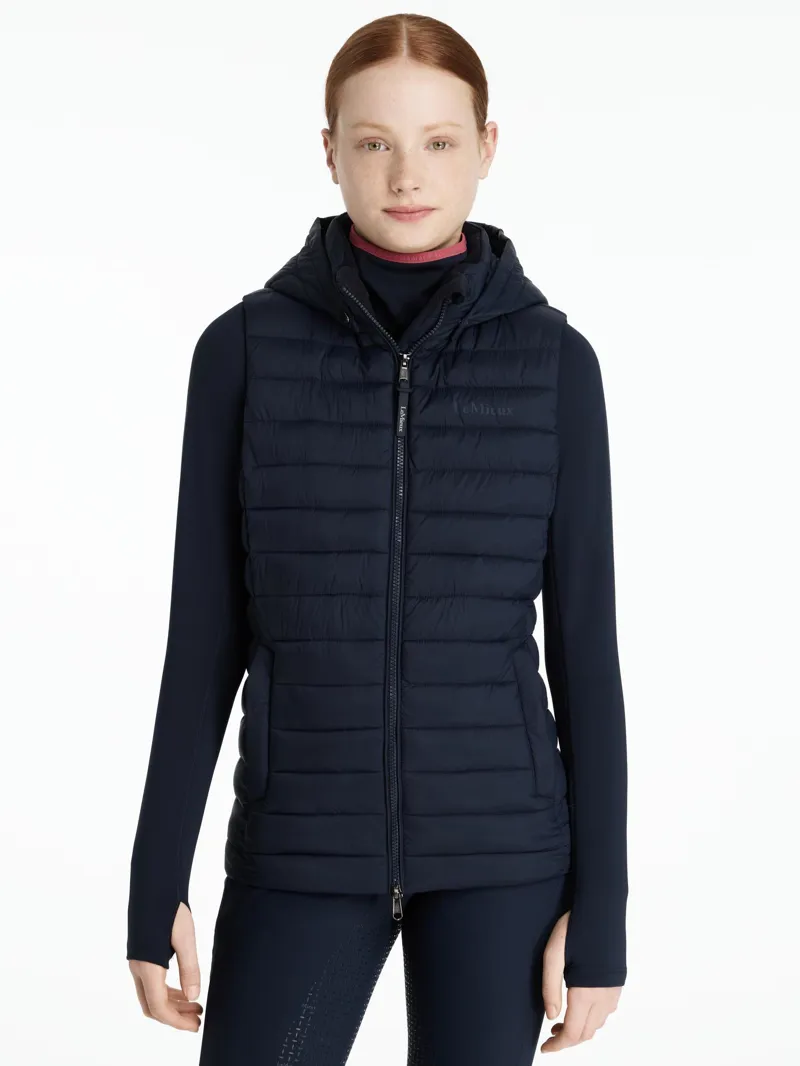 Le Mieux Young Rider Ruby Puffer Gilet Navy