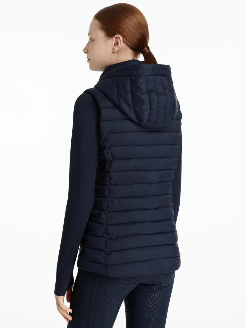 Le Mieux Young Rider Ruby Puffer Gilet Navy-1