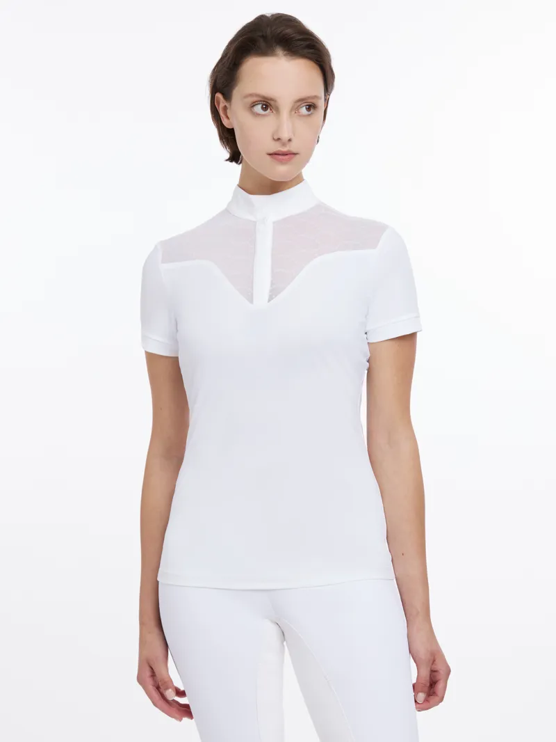 Le Mieux Emily Short Sleeve Show Shirt White-1