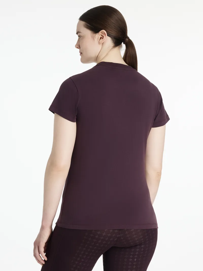 Le Mieux Classique Sparkle T-shirt Damson-1