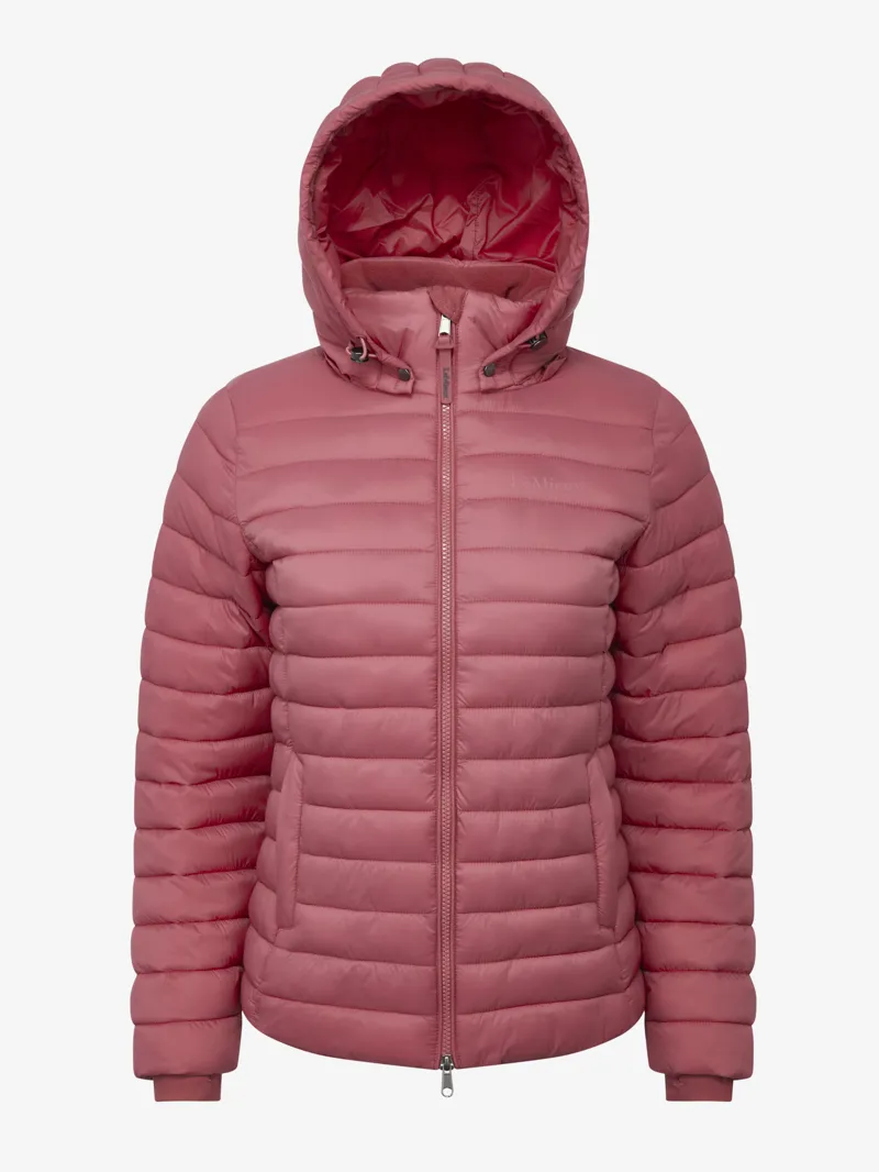 Le Mieux Rose Hooded Puffer Jacket Cranberry-1