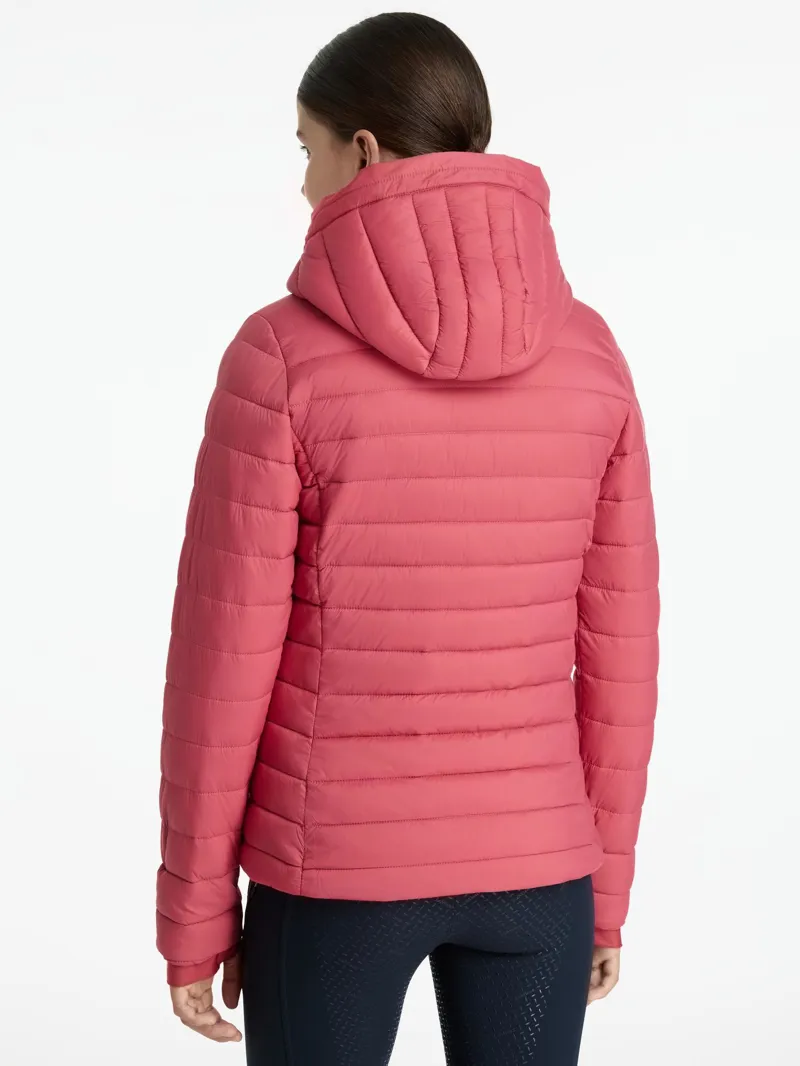 Le Mieux Young Rider Ruby Puffer Jacket Cranberry-1