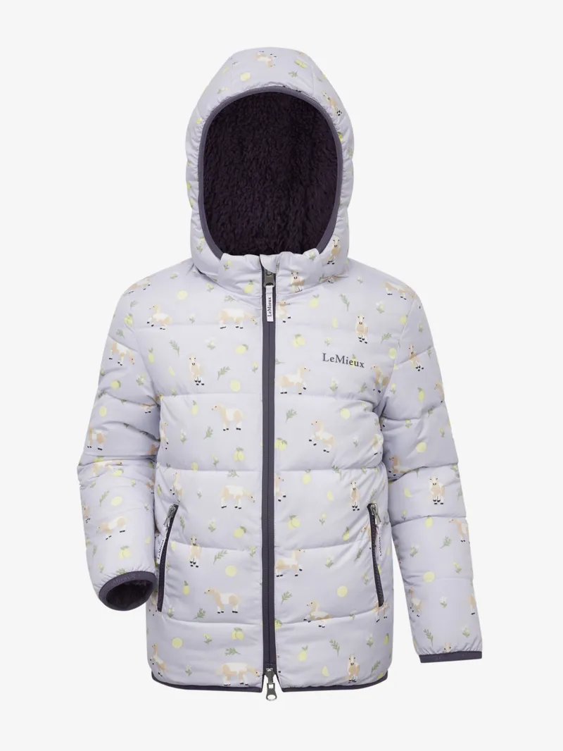 Le Mieux Mini Printed Lilo Puffer Jacket Lilac-1