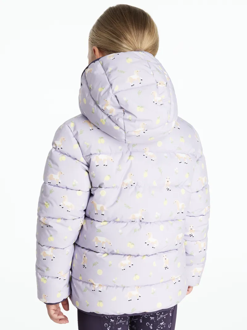 Le Mieux Mini Printed Lilo Puffer Jacket Lilac
