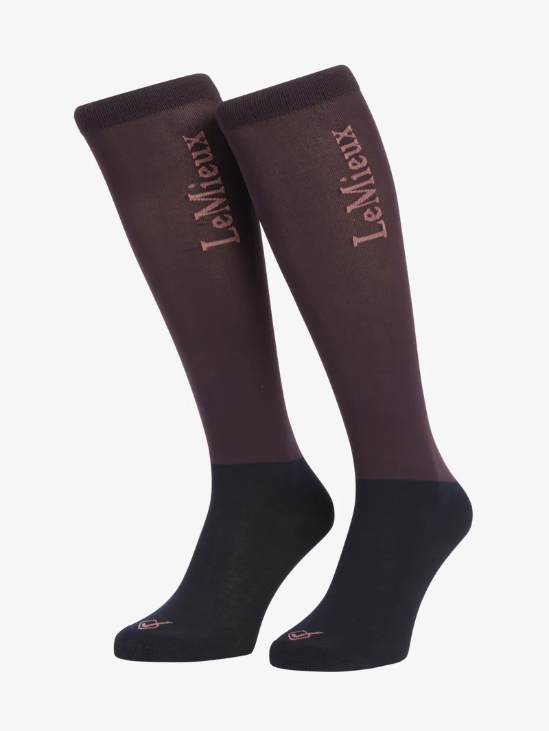 Le Mieux Competition Socks 2 Pack Damson