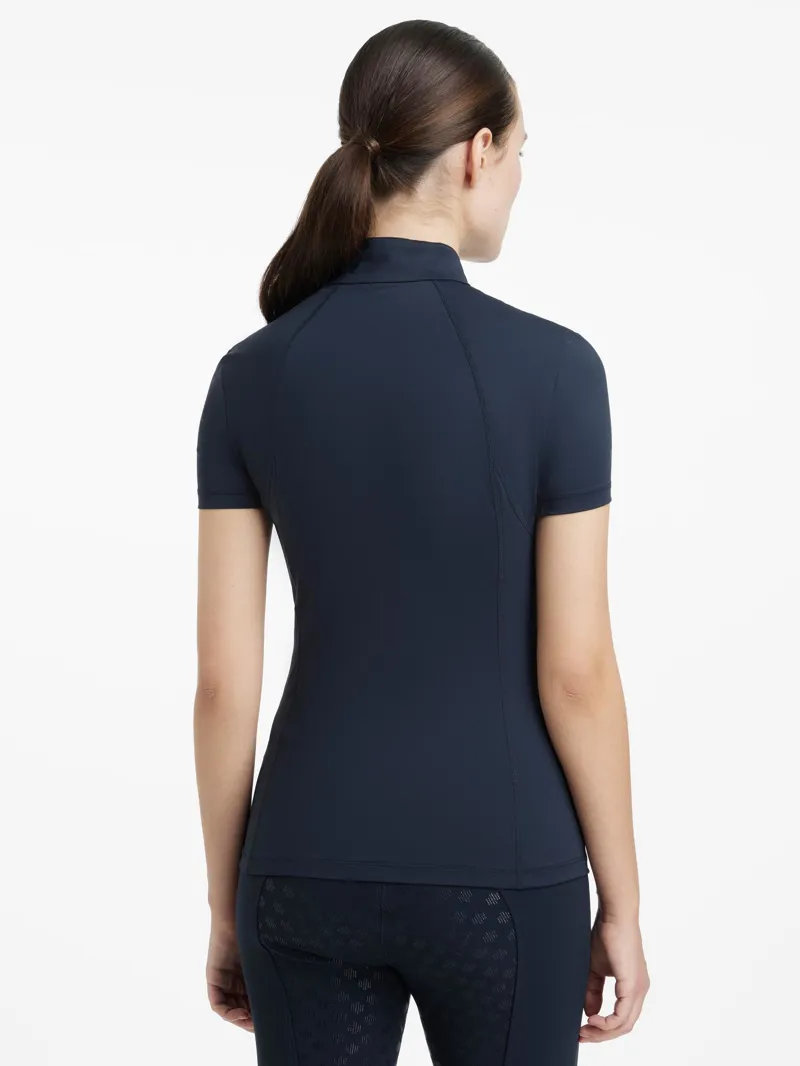 LeMieux Classique Short Sleeve Base Layer Navy -1