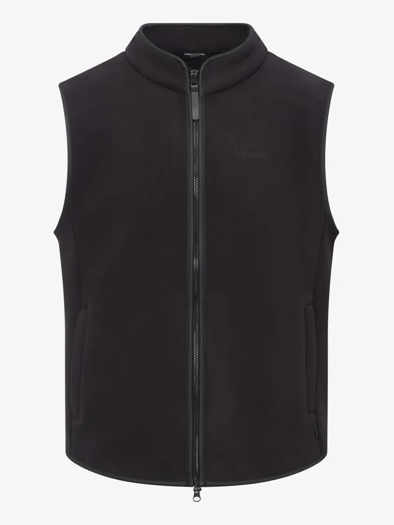 Le Mieux Mens Fleece Gilet Black-2