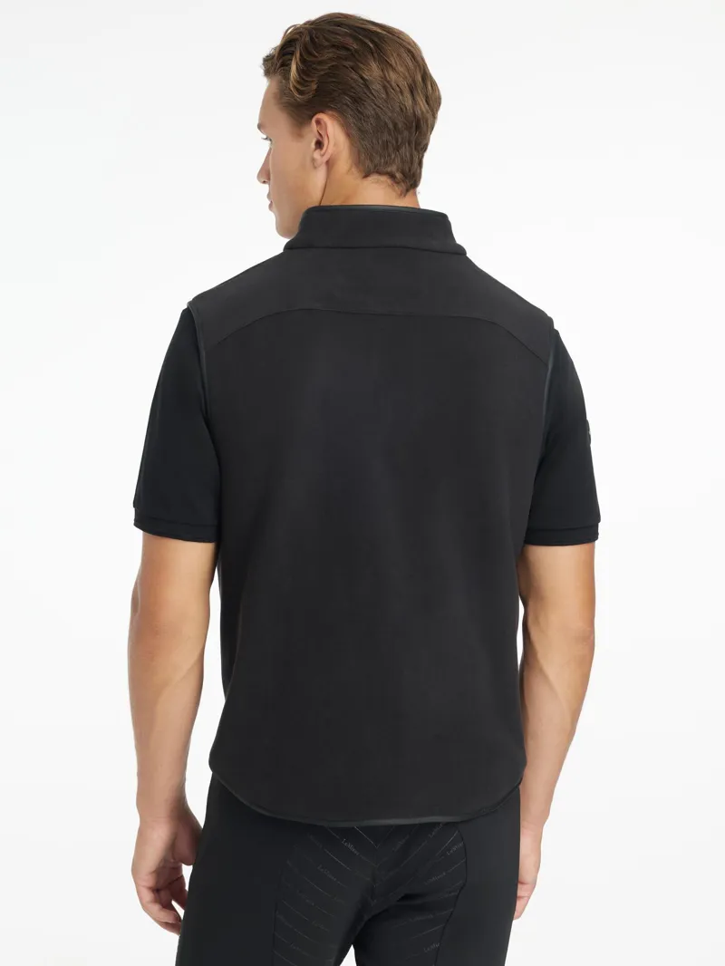 Le Mieux Mens Fleece Gilet Black-1