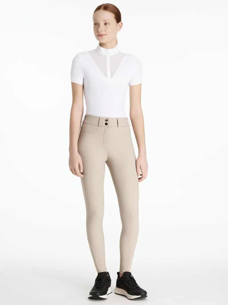 LeMieux Young Rider Izzy Knee Grip Breeches Almond
