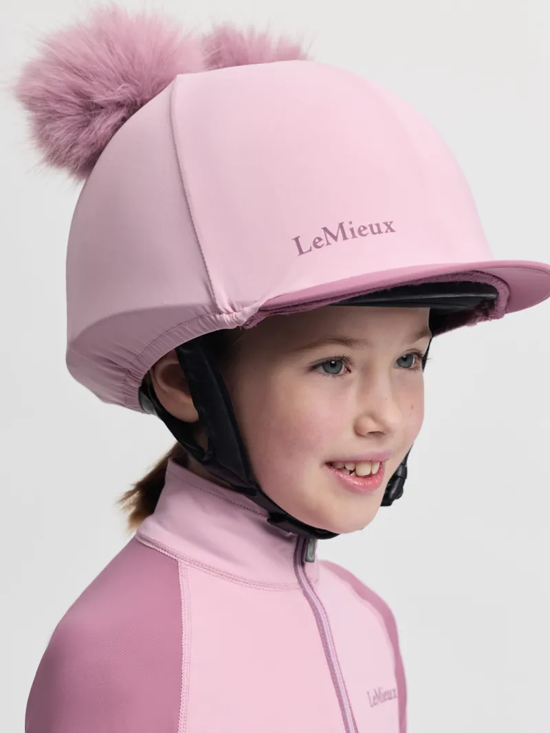 LeMieux Mini Double Pom Hat Silk Fondant