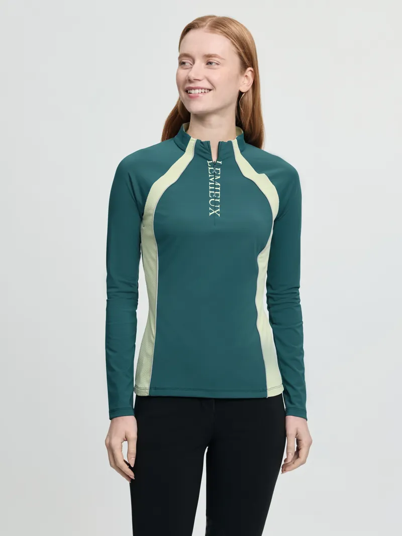 LeMieux Philippa Mesh Long Sleeve Base Layer Jungle 