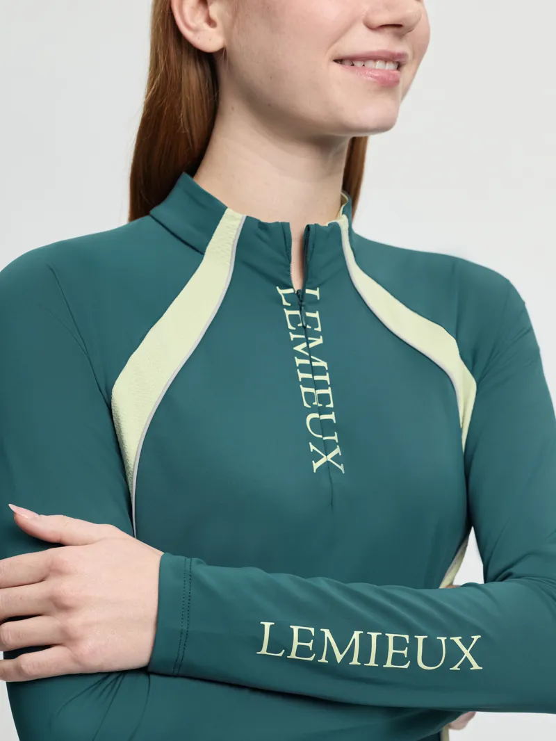 LeMieux Philippa Mesh Long Sleeve Base Layer Jungle -1