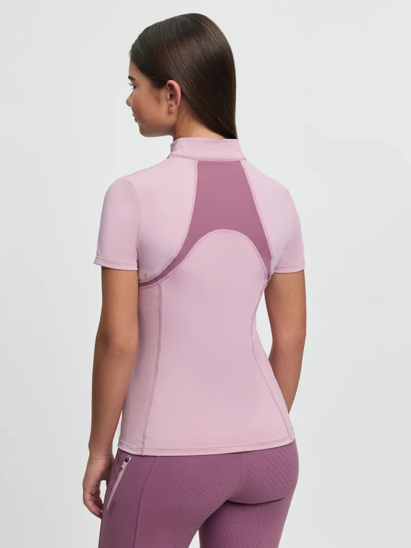 LeMieux Young Rider Mia Mesh Base Layer Fondant -1